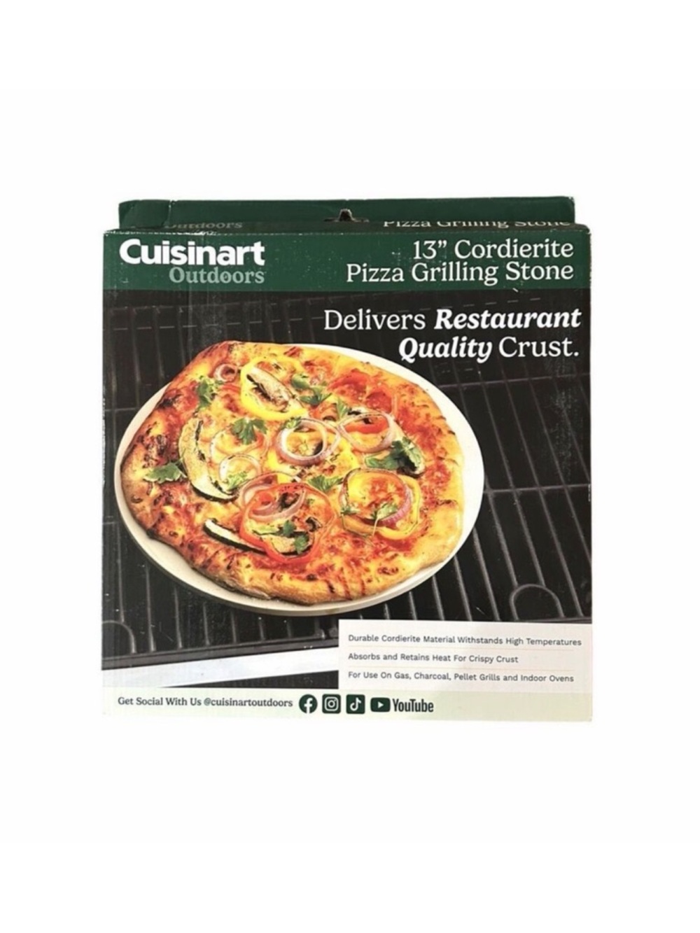 Cuisinart 13” Cordierite Pizza Grilling Stone - CPS-013P
